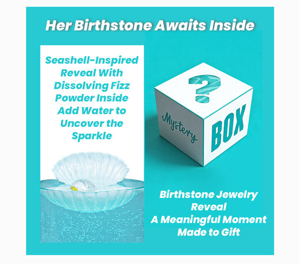 FizzandRizz by Yorkett Birthstone Shell Jewelry Mystery Box