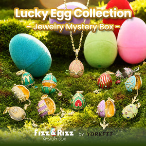Fizz & Rizz by Yorkett Lucky Egg-Shaped Locket Necklace Mystery Box