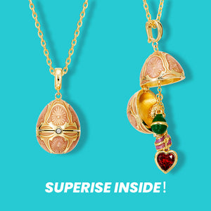 Fizz & Rizz by Yorkett Lucky Egg-Shaped Locket Necklace Mystery Box