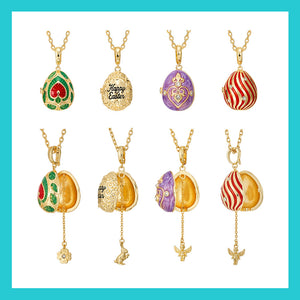 Fizz & Rizz by Yorkett Lucky Egg-Shaped Locket Necklace Mystery Box
