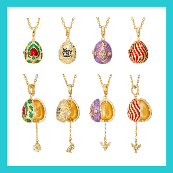 Fizz & Rizz by Yorkett Lucky Egg-Shaped Locket Necklace Mystery Box