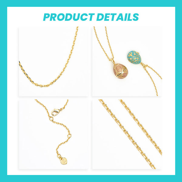 Fizz & Rizz by Yorkett Lucky Egg-Shaped Locket Necklace Mystery Box