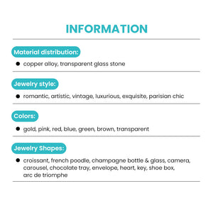 Fizz & Rizz by Yorkett Jewelry Mystery Box with Amelia Collectible Themed Charms Chain Bracelet Adjustable Pendant