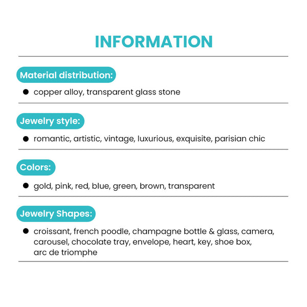 Fizz & Rizz by Yorkett Jewelry Mystery Box with Amelia Collectible Themed Charms Chain Bracelet Adjustable Pendant