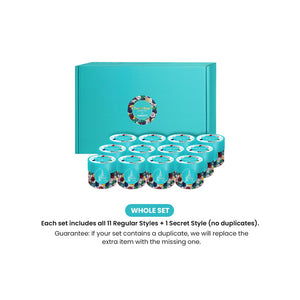 Fizz & Rizz by Yorkett Jewelry Mystery Box with Amelia Collectible Themed Charms Chain Bracelet Adjustable Pendant