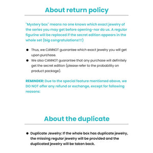 Fizz & Rizz by Yorkett Jewelry Mystery Box with Amelia Collectible Themed Charms Chain Bracelet Adjustable Pendant