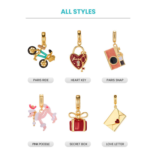 Fizz & Rizz by Yorkett Jewelry Mystery Box with Amelia Collectible Themed Charms Chain Bracelet Adjustable Pendant