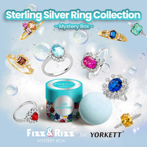 Fizz and Rizz by Yorkett 925 Sterling Silver Sized Ring Mystery Box
